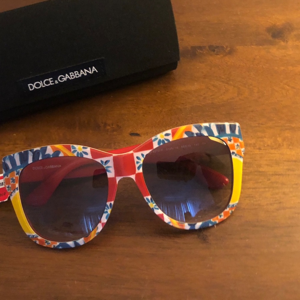 NWT Dolce & Gabbana multicolor pattern sunglasses